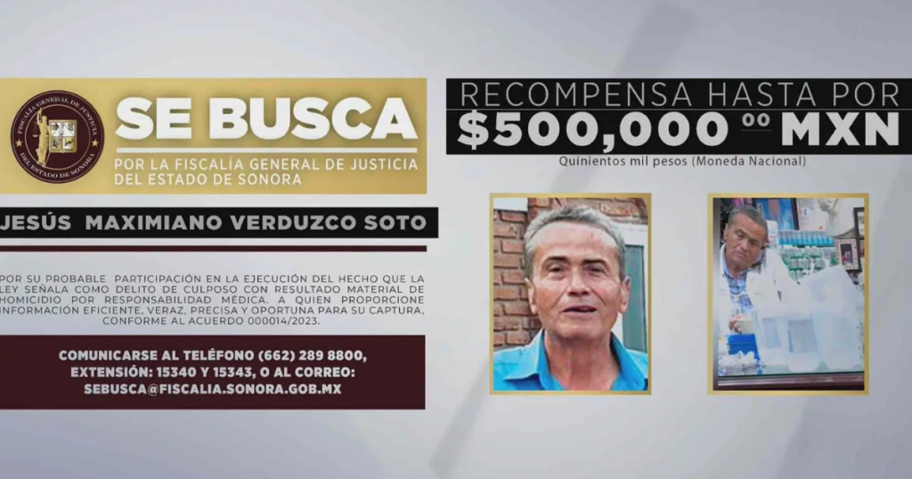 Ofrecen recompensa por médico ligado a sueros irregulares en Sonora