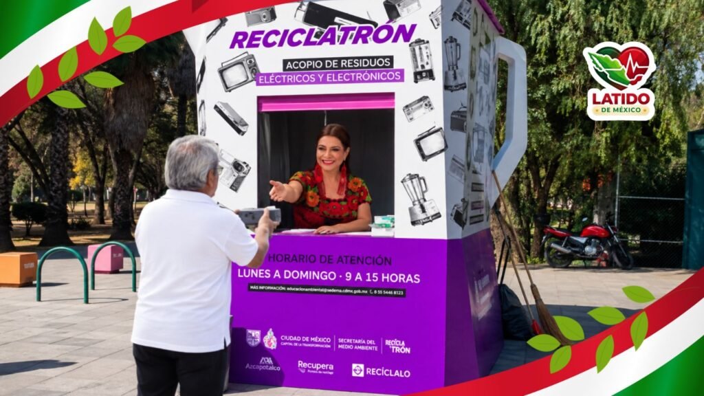 Reciclatrón en Chapultepec: en su segundo año de gestión, Clara Brugada, así impulsa el reciclaje de electrónicos en la Ciudad de México